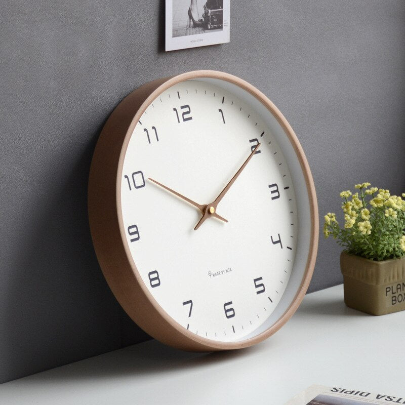 Nordic Minimalist Wall Clock Modern Scandinavian Style