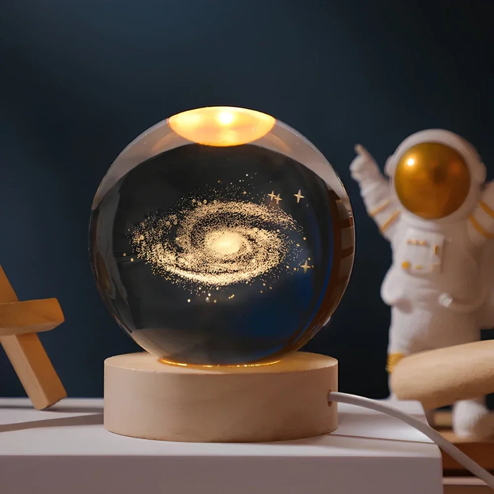 Cosmic Crystal Ball Lamp Magical LED Home Décor