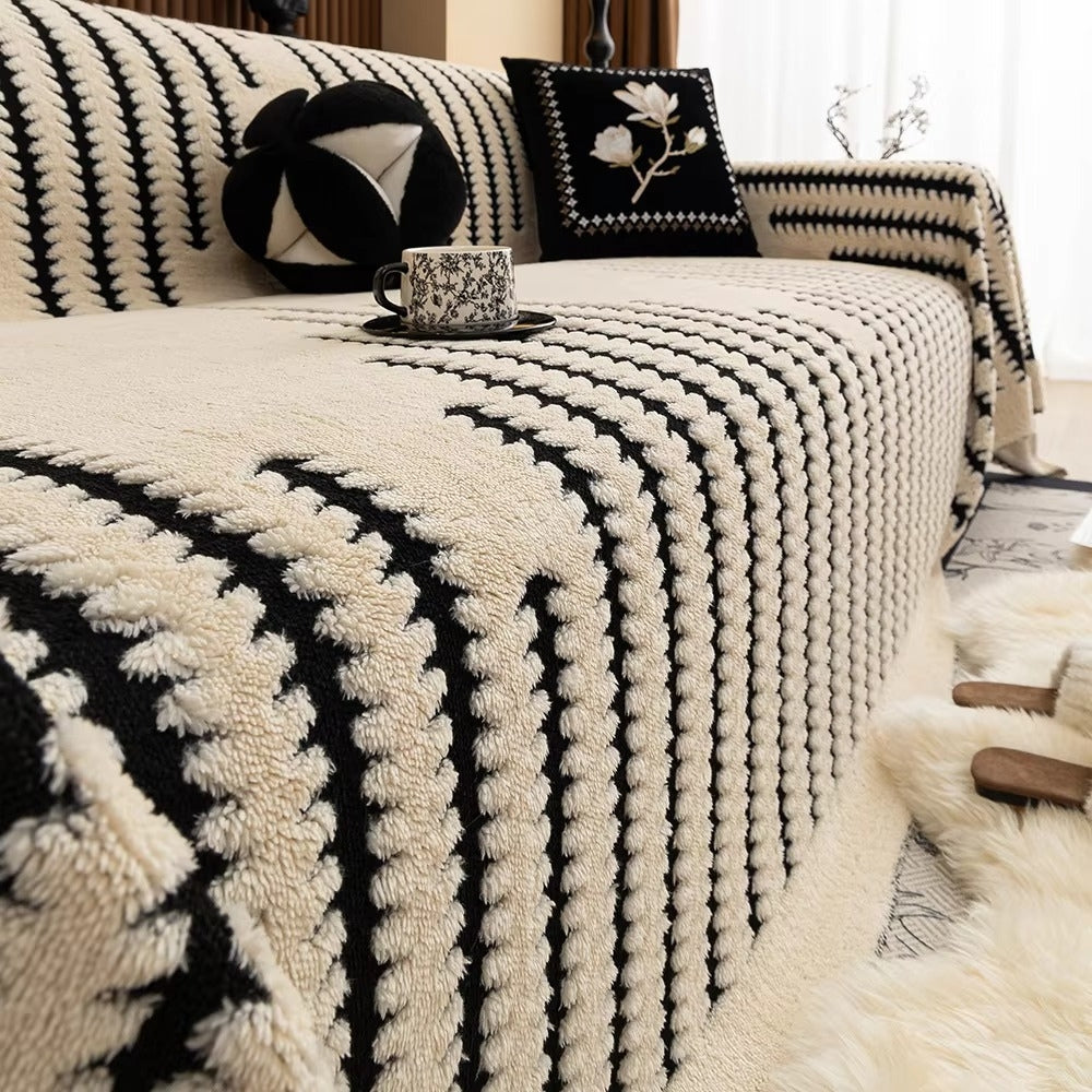 Decorative Tufted Sofa Throw with Cosy Texture