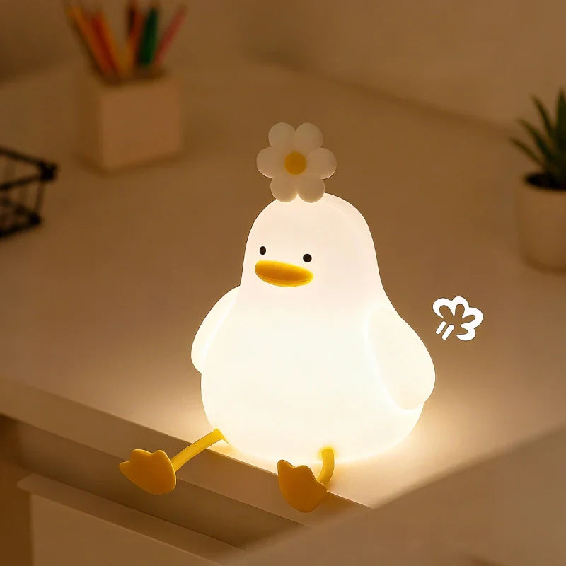 Adorable LED Night Lamp Adjustable Brightness with Sleep Timer