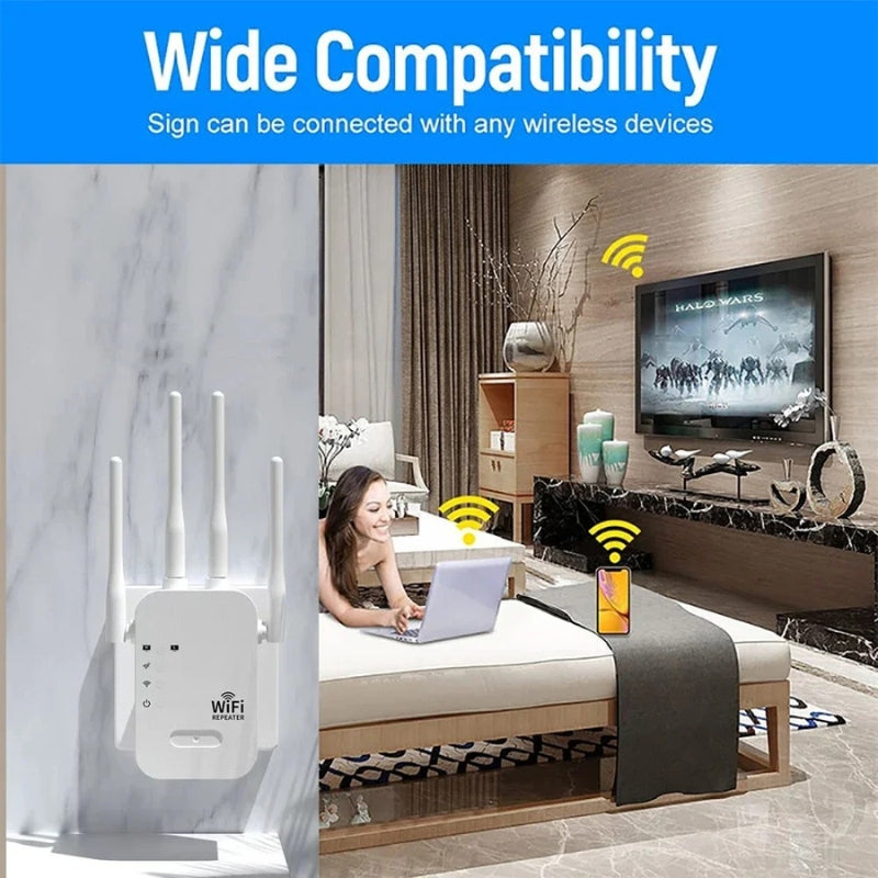 High‑Speed WiFi Signal Booster up to 1200Mbps