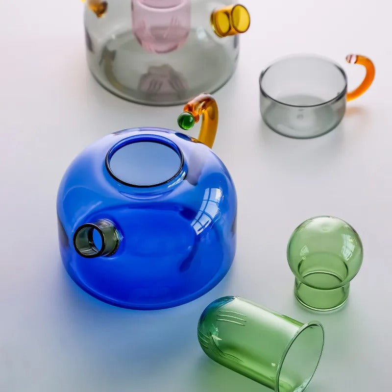 Tea Brewing Set With Teapot And Mug Urban Style Design