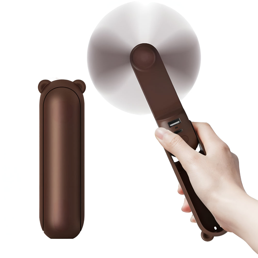 Portable USB Rechargeable Handheld Fan with Foldable Pocket Design