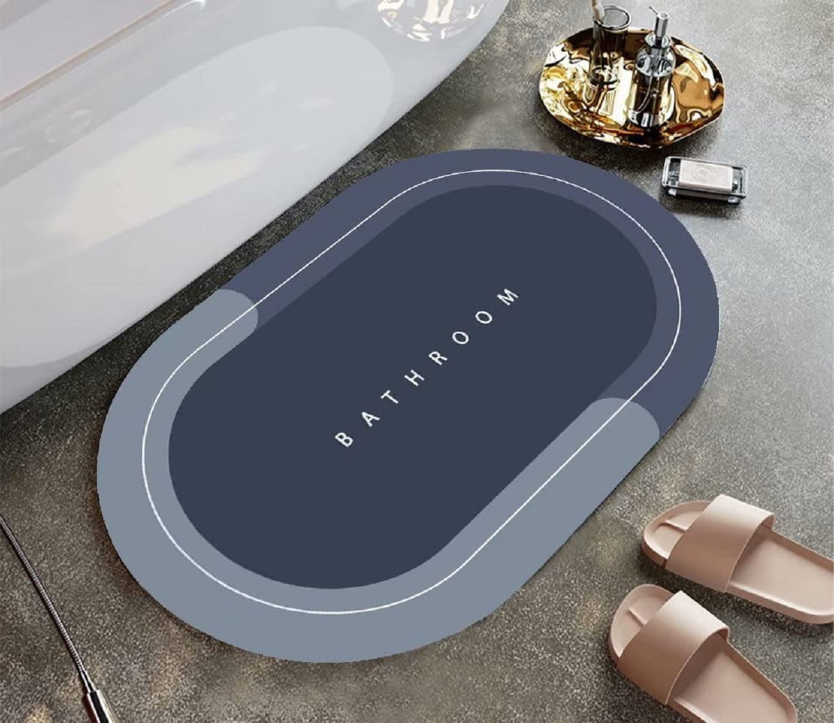 Water-Absorbing Mat | Ultra-Absorbent Non-Slip Bathroom Mat