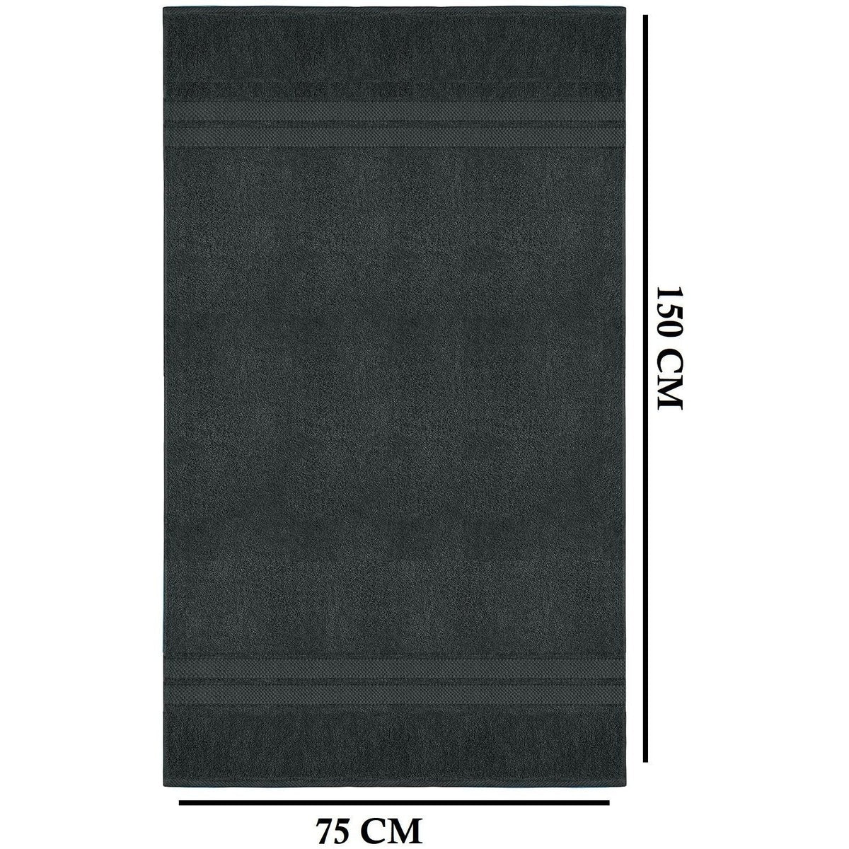 4-Piece Jumbo Bath Towel Set - Quick Dry Bathroom Towels