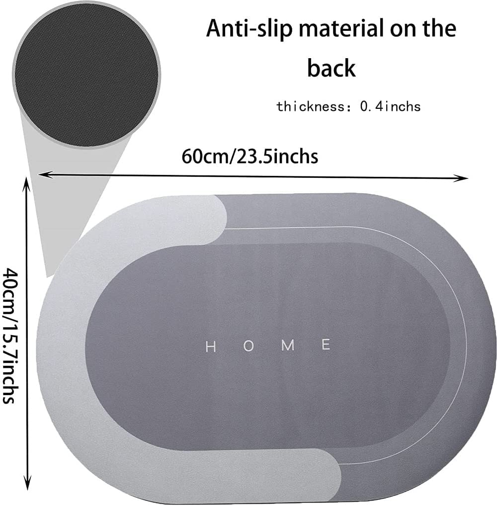 Water-Absorbing Mat | Ultra-Absorbent Non-Slip Bathroom Mat