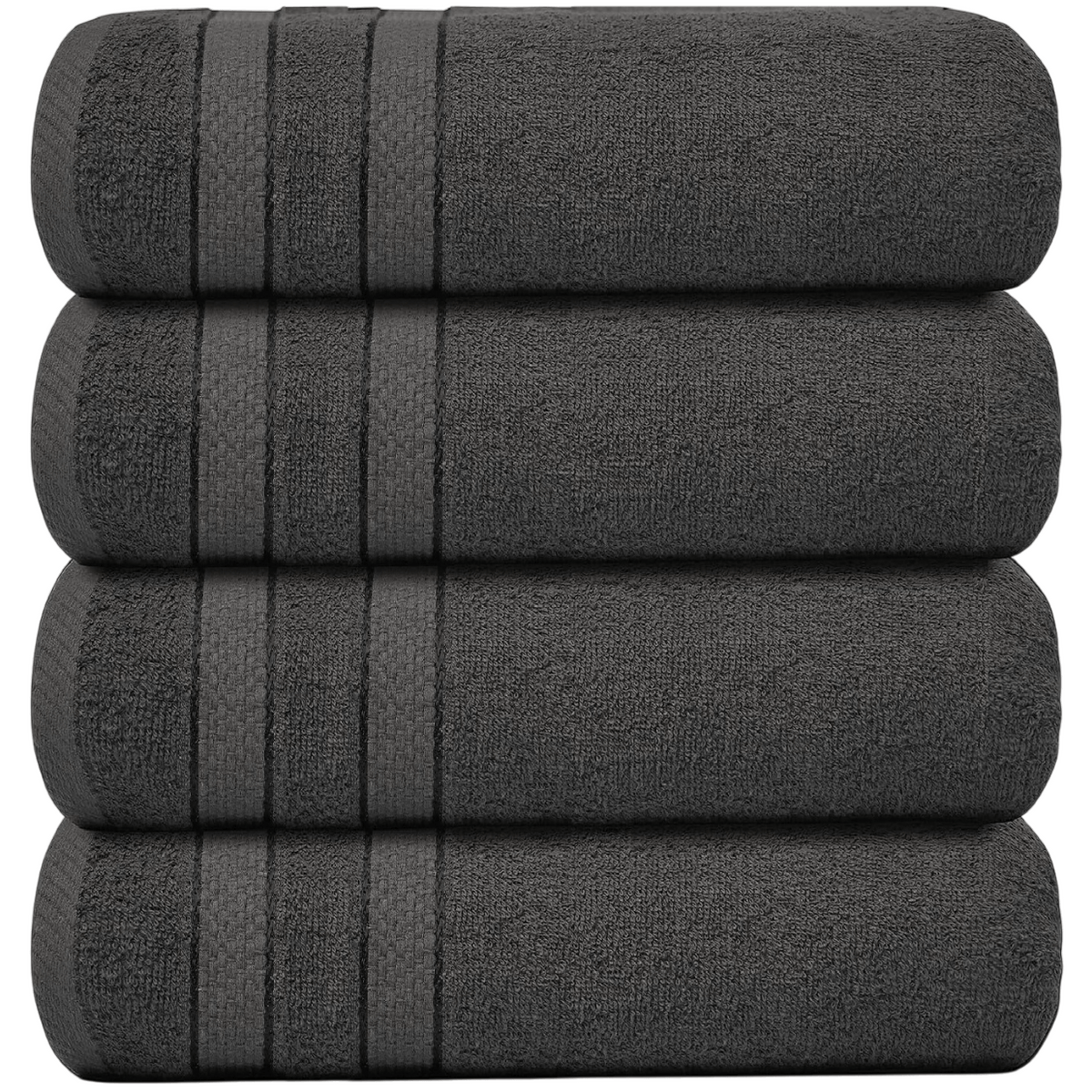 4-Piece Jumbo Bath Towel Set - Quick Dry Bathroom Towels