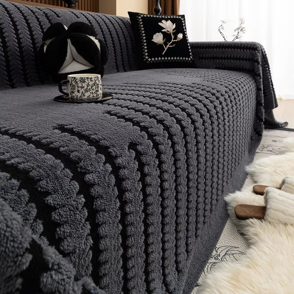 Decorative Tufted Sofa Throw with Cosy Texture