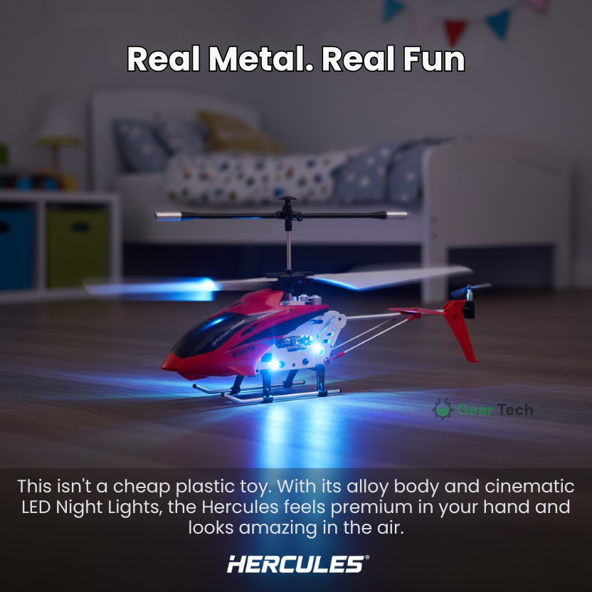 Durable Remote Control Helicopter LED Lights & Crash‑Resistant
