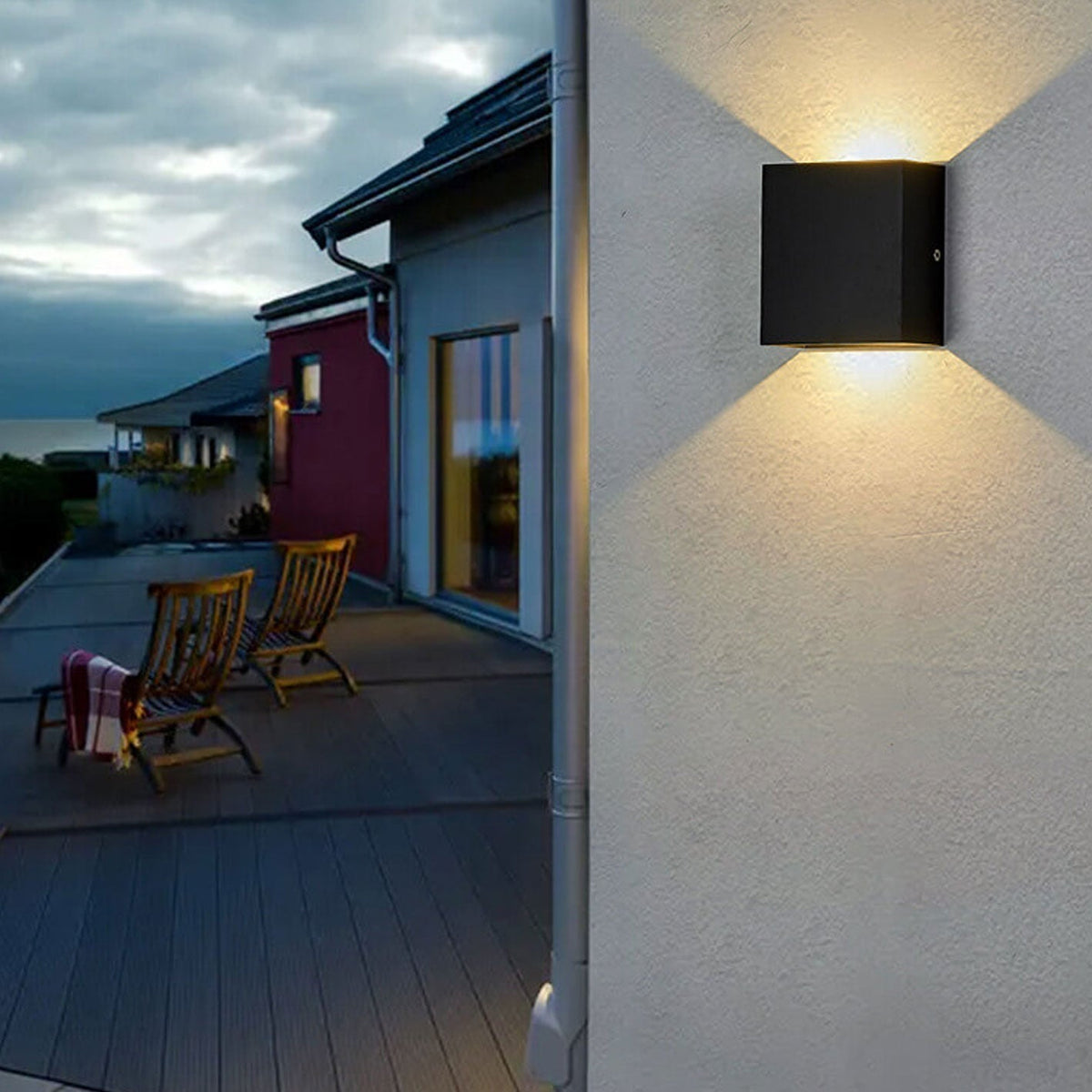 Motion Sensor Wall Light Adjustable Outdoor LED Illumination
