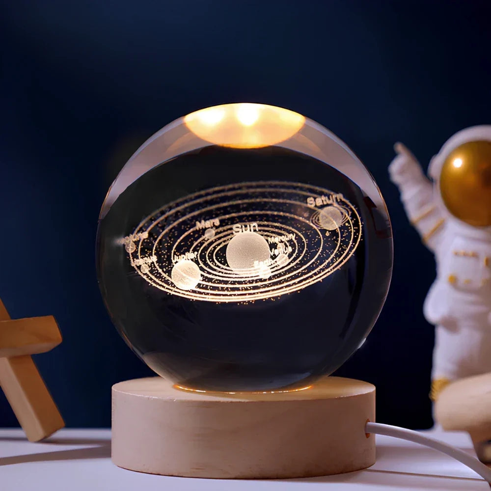 Cosmic Crystal Ball Lamp Magical LED Home Décor