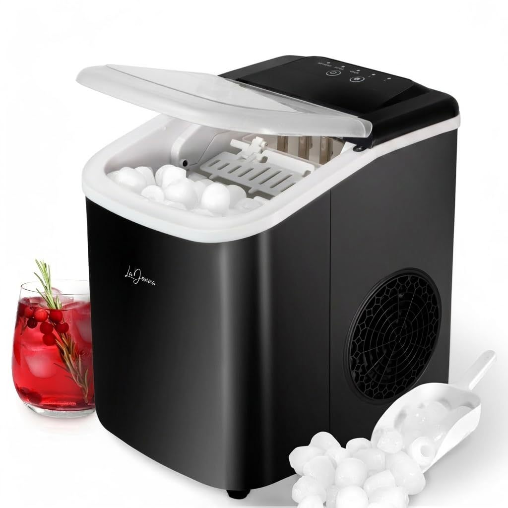Portable Ice Maker Machine with Self-Cleaning & Dual Ice Sizes