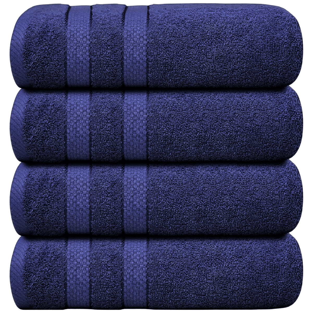 4-Piece Jumbo Bath Towel Set - Quick Dry Bathroom Towels