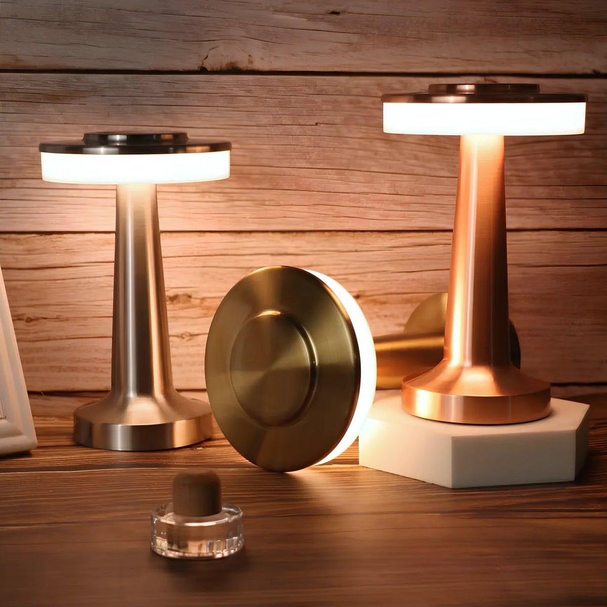 Portable Dimmable Table Lamp Elegant Retro Design