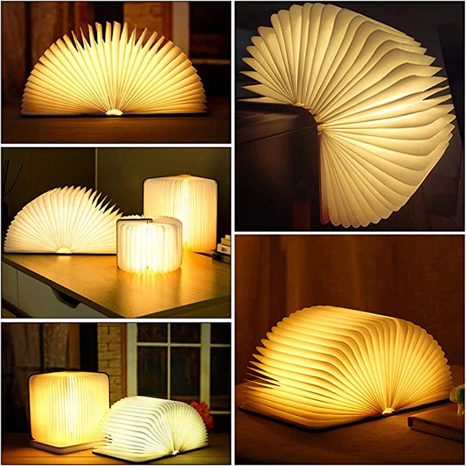 Decorative Book Shaped LED Night Light USB Rechargeable
