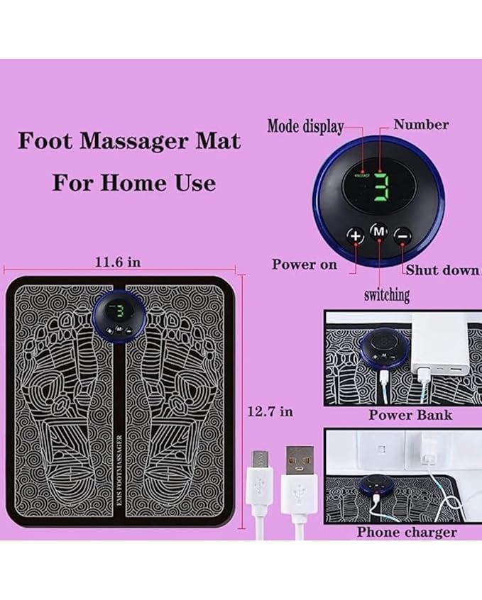 EMS Foot Massager | Wireless Muscle Stimulation for Relaxation