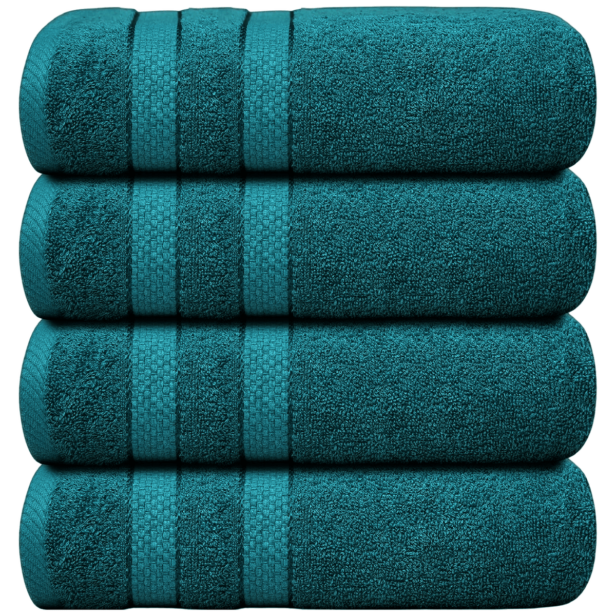 4-Piece Jumbo Bath Towel Set - Quick Dry Bathroom Towels