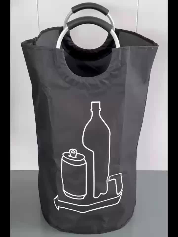 115L Large Collapsible Storage Bin for Laundry and Recycling