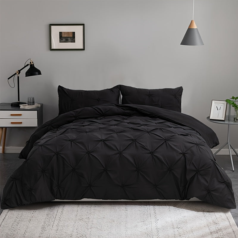 Elegant Pintuck Quilts Bedding Set