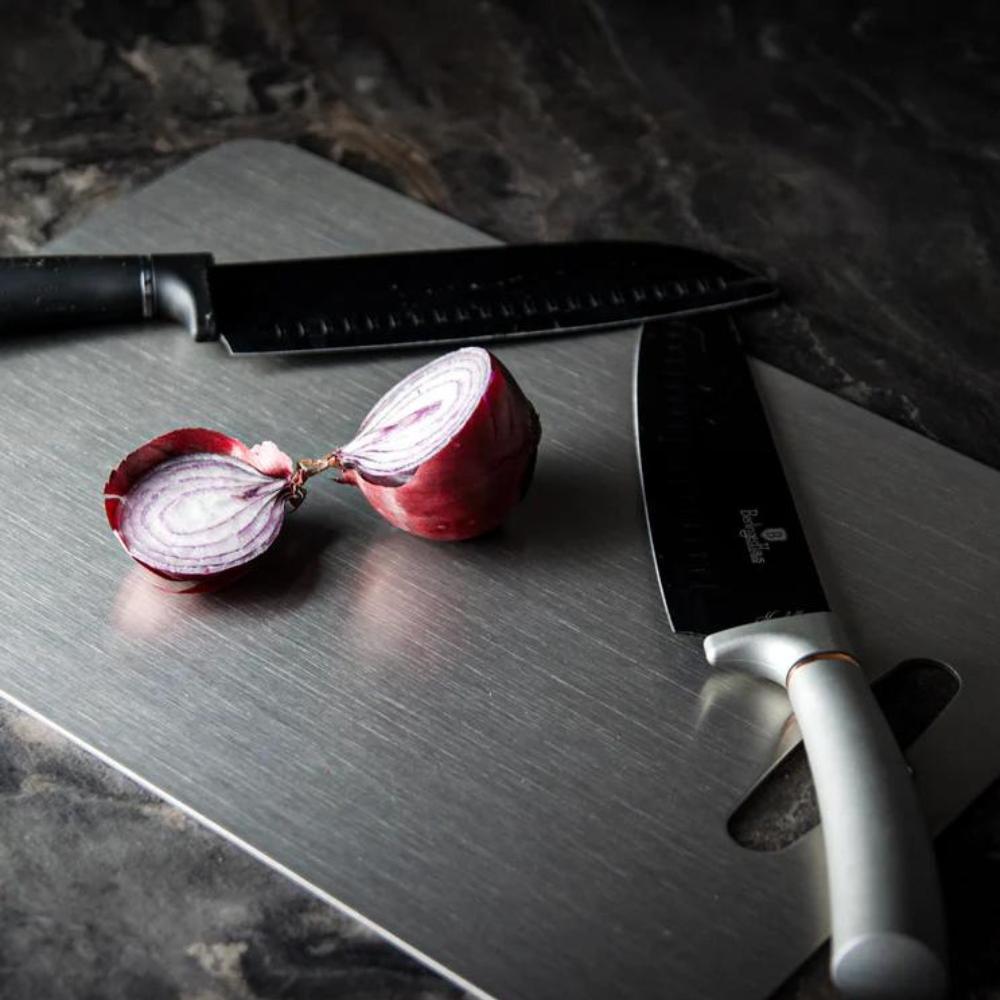 Durable Kitchen Chopping Board Antibacterial Stainless Steel Design