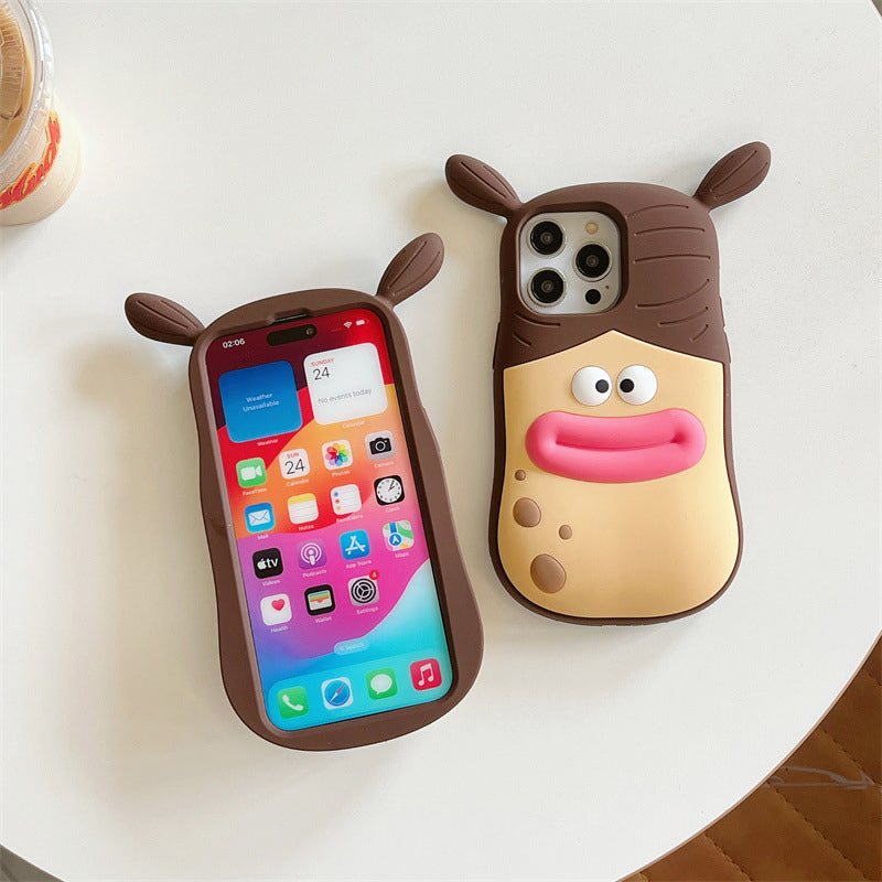 Cute Frog Cartoon Phonecase – Playful 3D Design