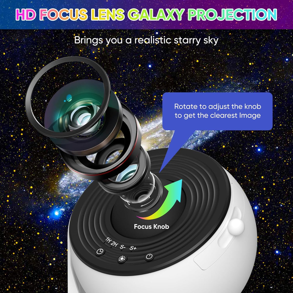 Starry Sky Night Light Projector for Bedrooms