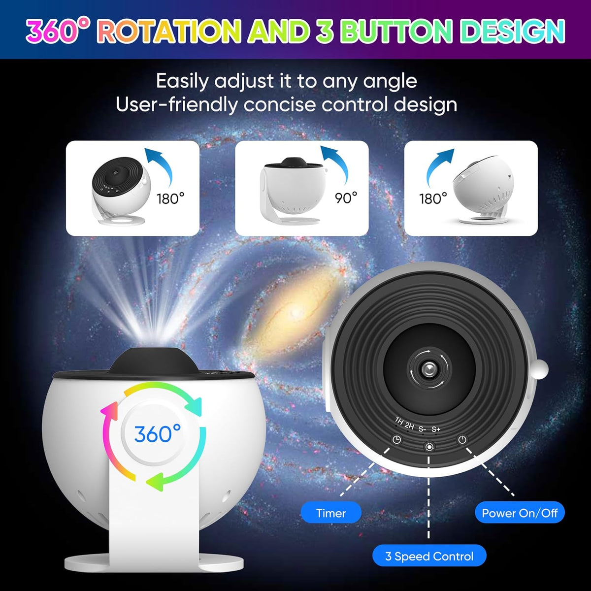 Starry Sky Night Light Projector for Bedrooms