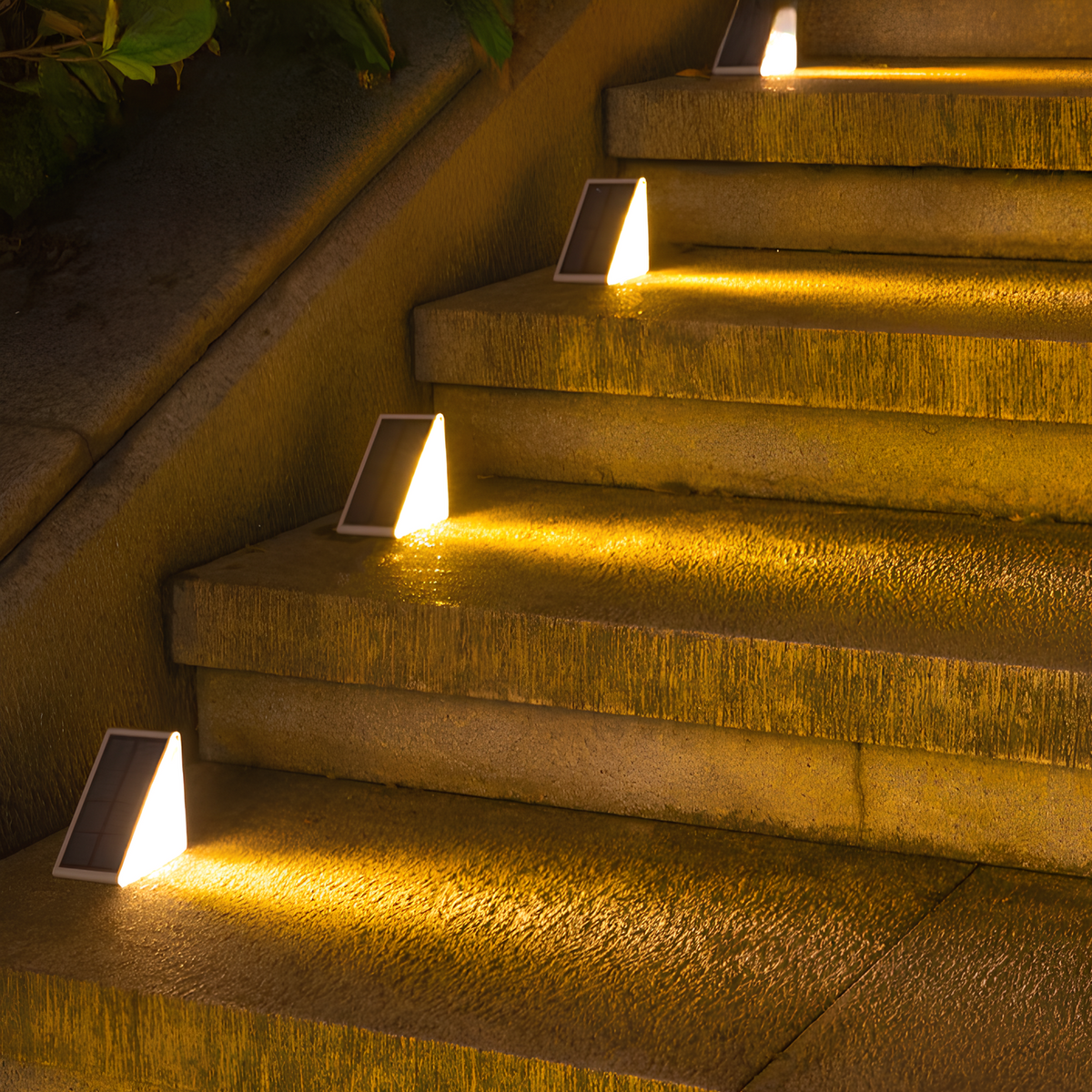 Outdoor Solar Step Lights Waterproof, Durable & Ambient Glow