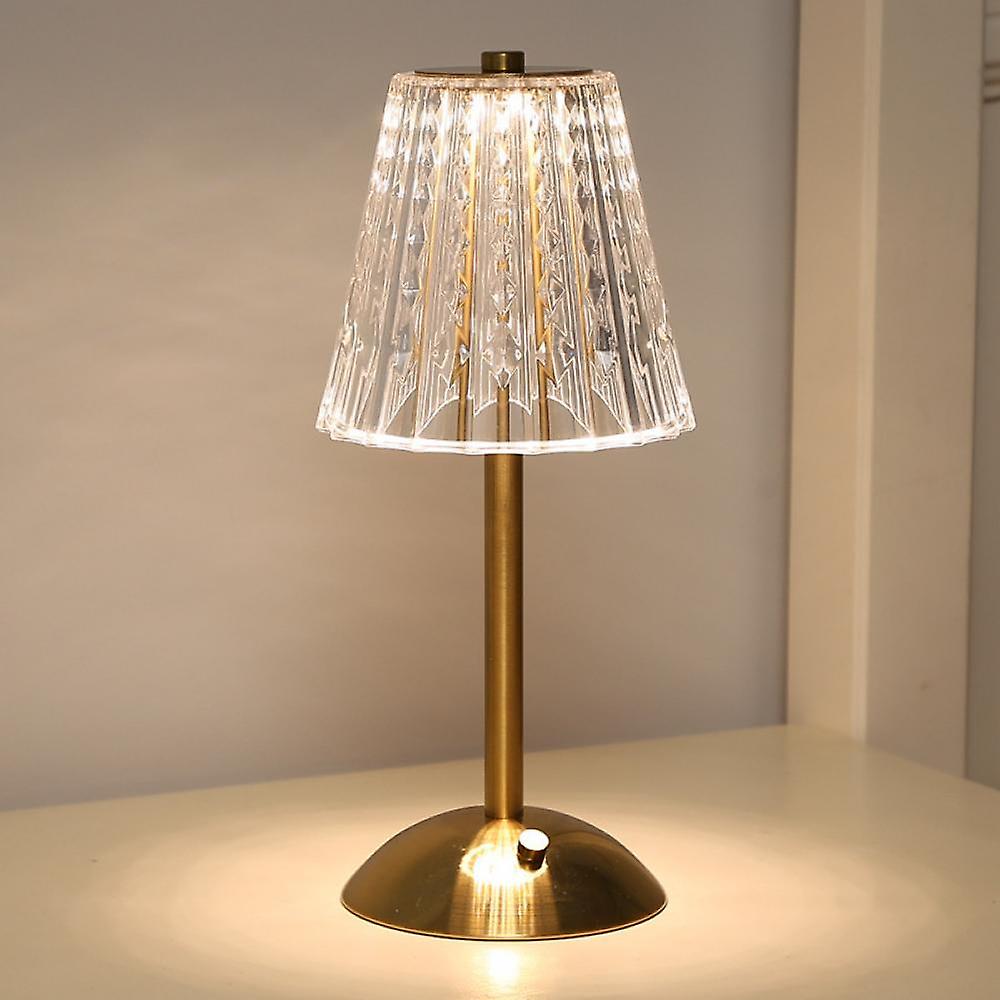 Crystal Table Lamp Decorative Golden Light for Modern Interiors