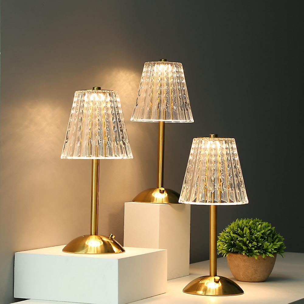 Crystal Table Lamp Decorative Golden Light for Modern Interiors