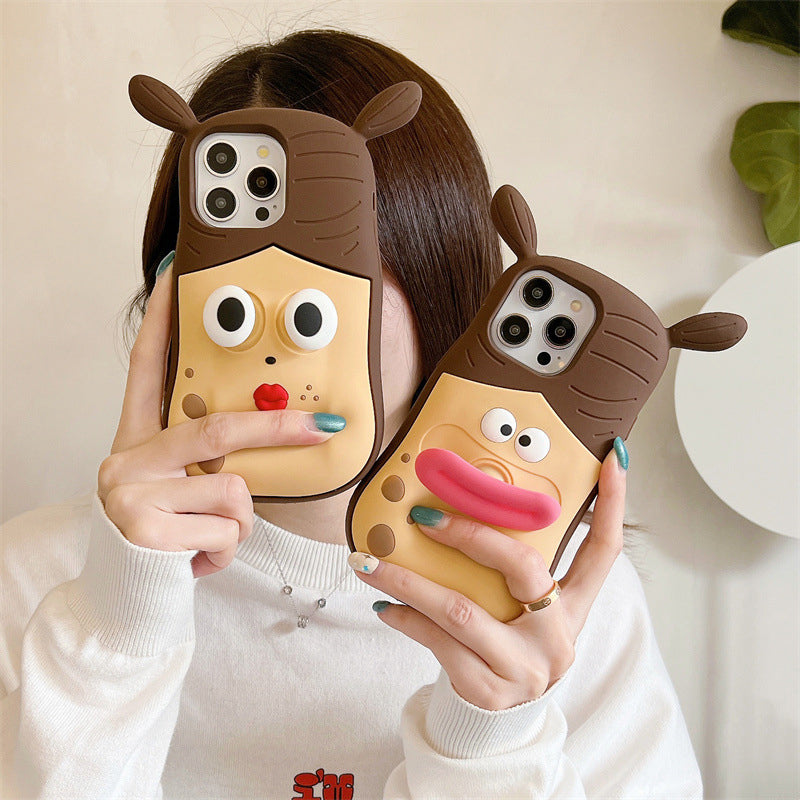 Cute Frog Cartoon Phonecase – Playful 3D Design