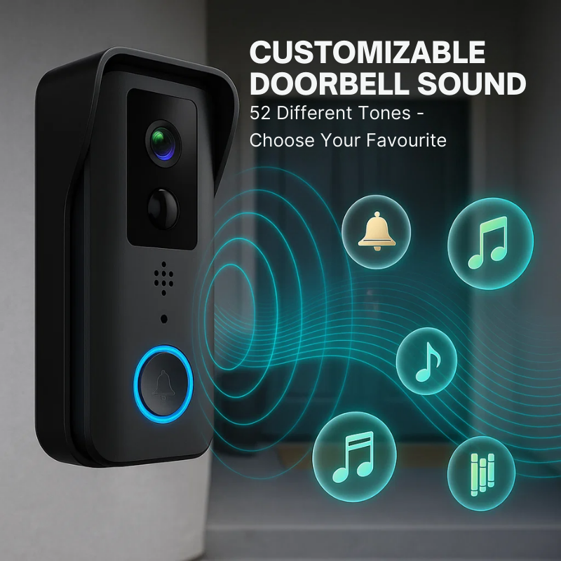Smart Home Security Doorbell with Motion Alerts