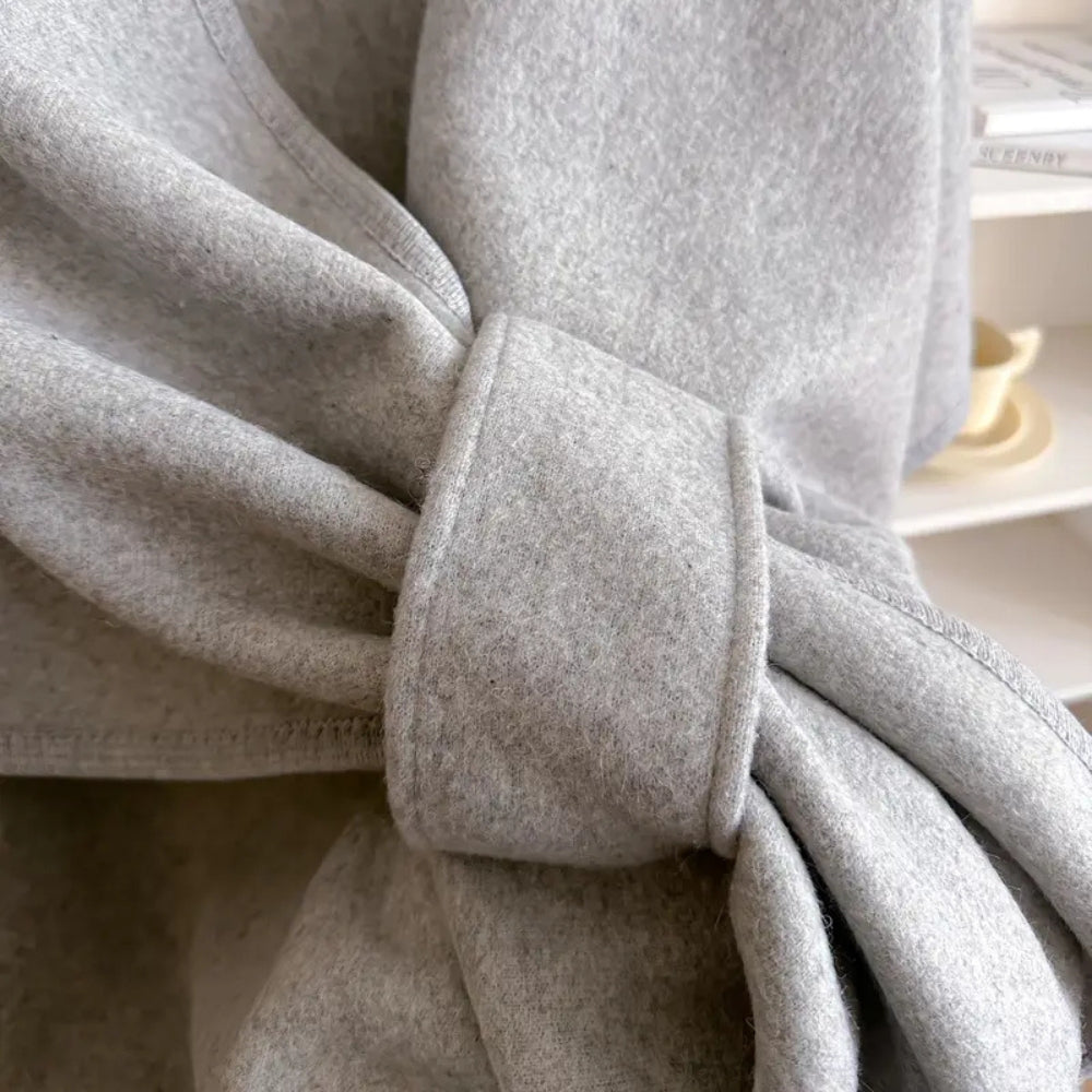 Stylish Non‑Elastic Shawl Coat with Cosy Drape