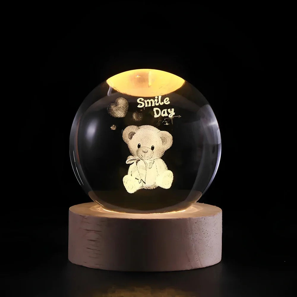 Cosmic Crystal Ball Lamp Magical LED Home Décor
