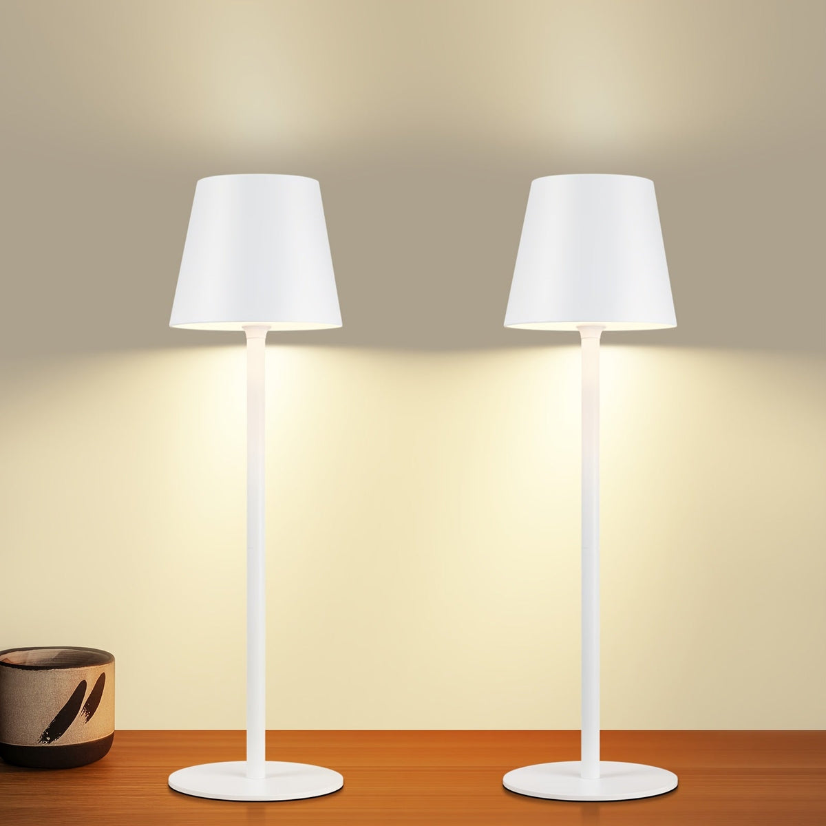 Portable Rechargeable LED Touch Lamp for Tables