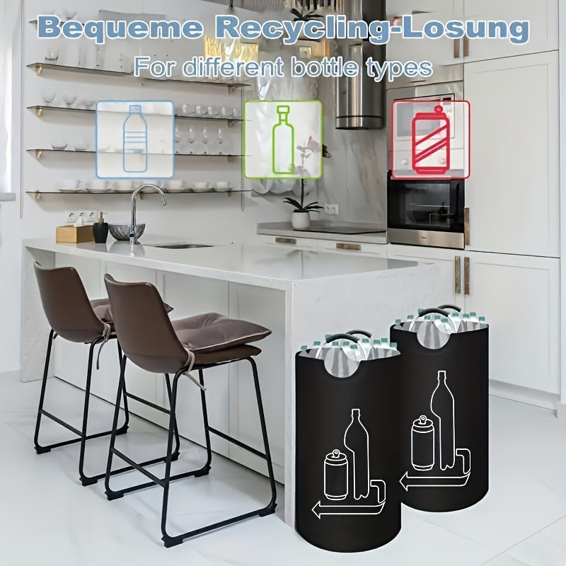 115L Large Collapsible Storage Bin for Laundry and Recycling