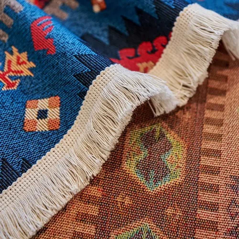Stylish Boho Sofa Throw Dustproof Washable Geometric Design