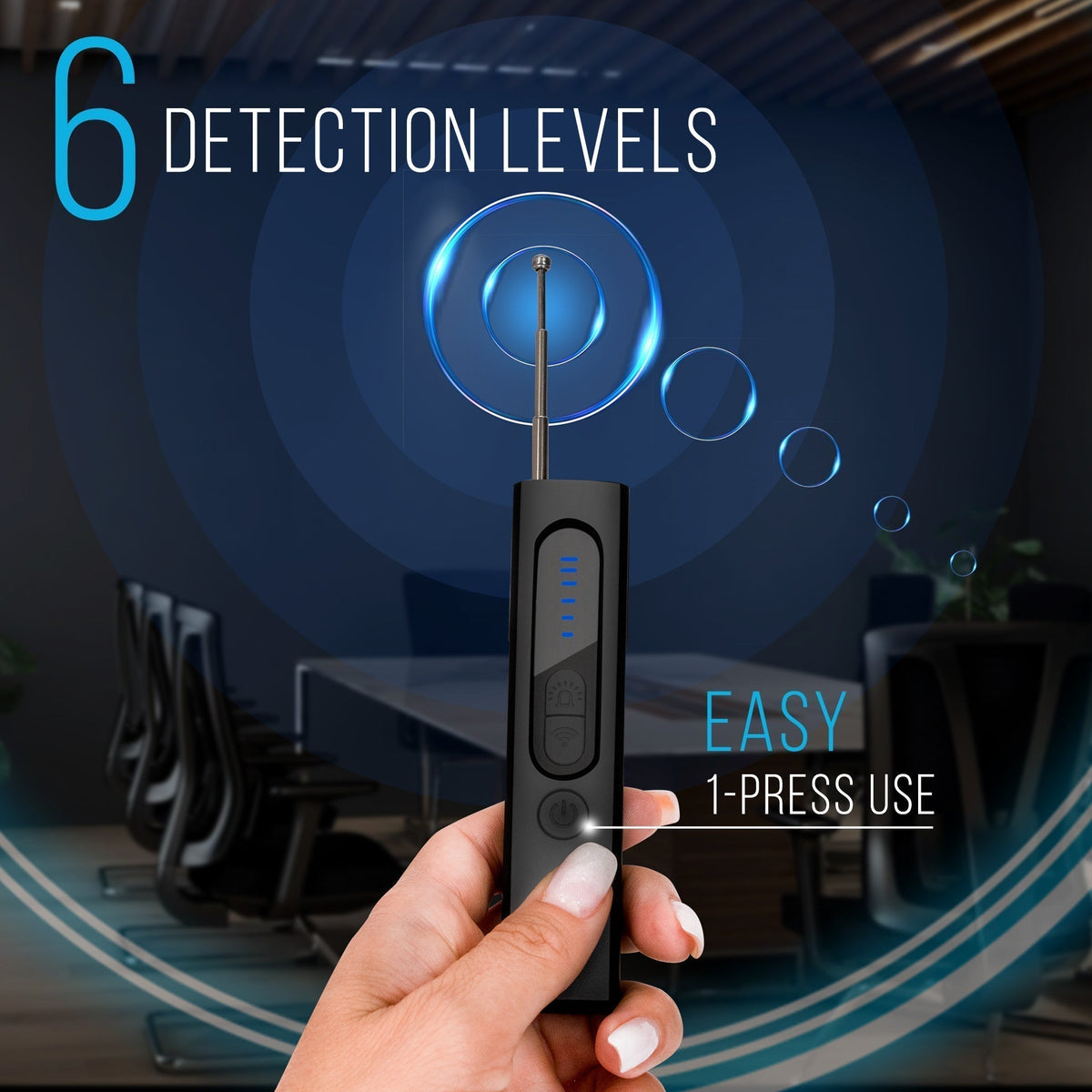 Military Grade Hidden Camera Detector with RF and GPS Tracking