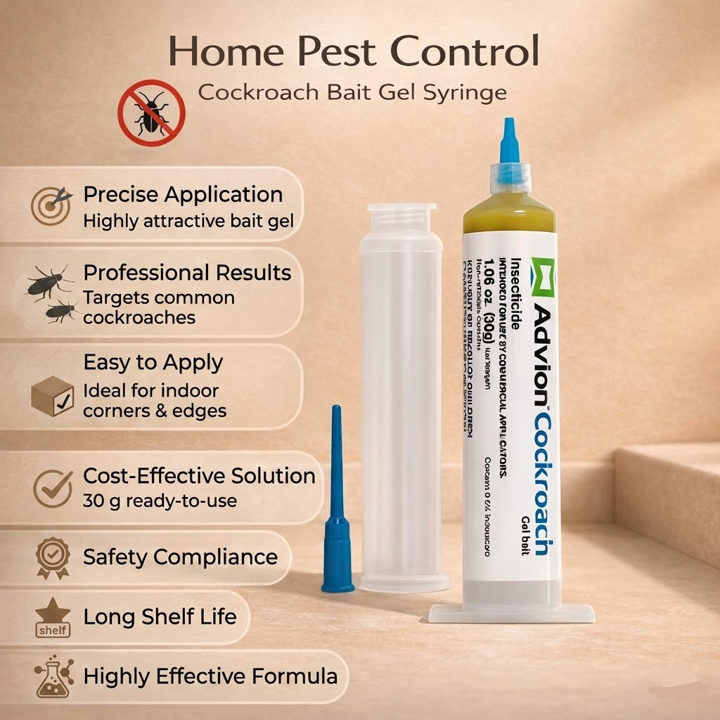 Cockroach Control Gel Syringe for Targeted Pest Control