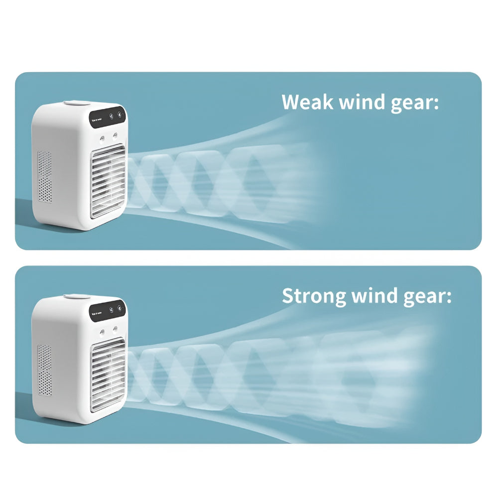 Portable Mini Air Cooler with Mist for Personal Desk Cooling
