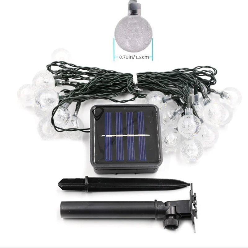 Outdoor Solar LED String Lights with Automatic Lighting