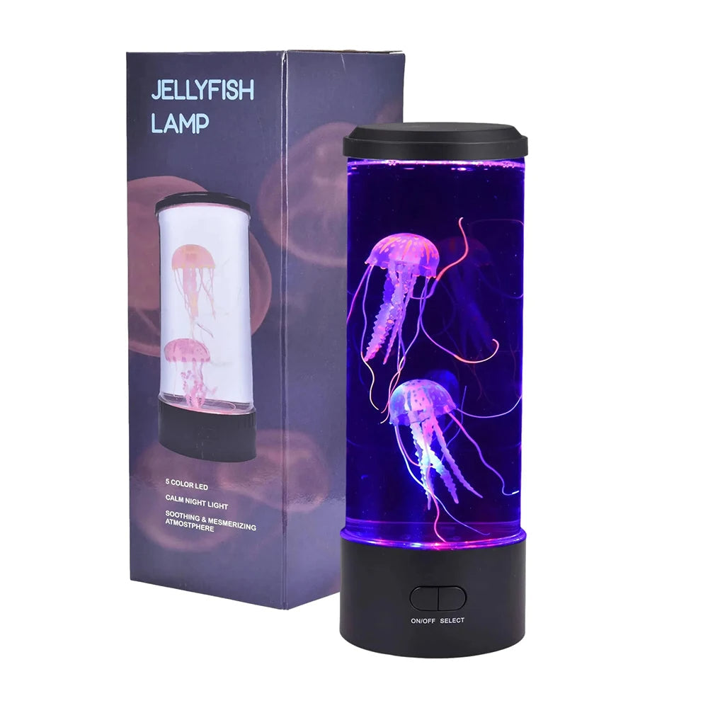 LED Jellyfish Effect Lamp Decorative Ambient Lighting for Home