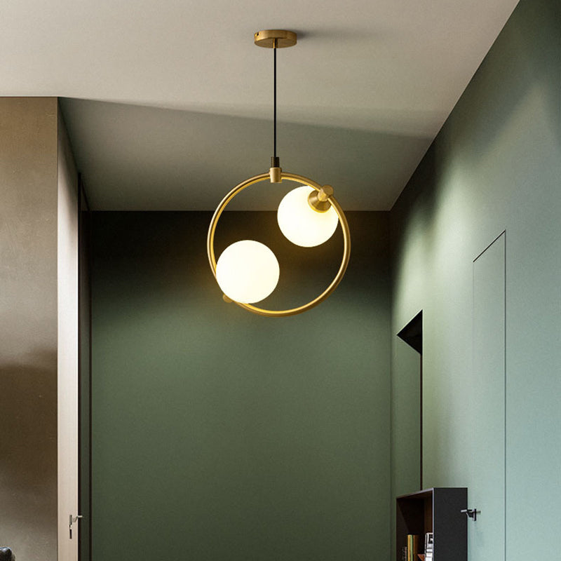 Scandinavian Ceiling Lights with Curved Globe Design