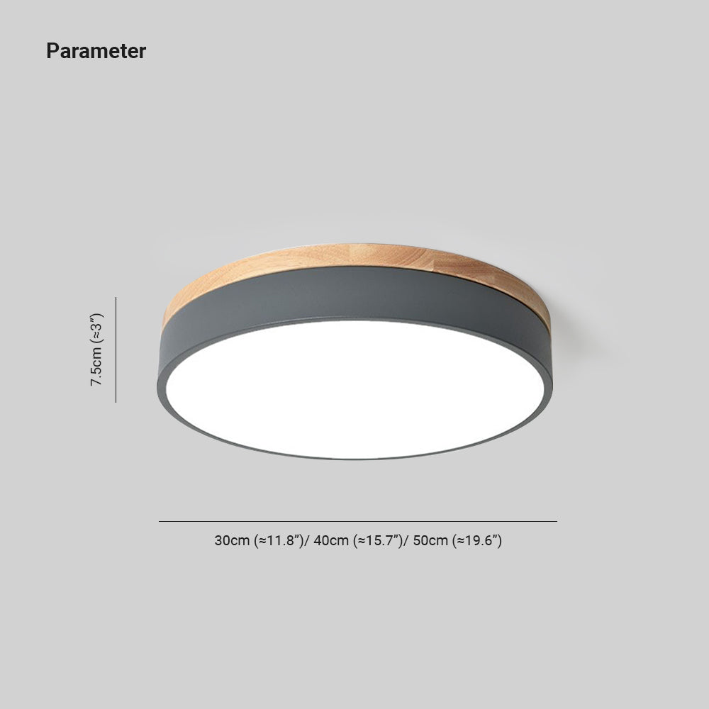 Smart Ceiling Light Round Dimmable Lighting for Modern Rooms