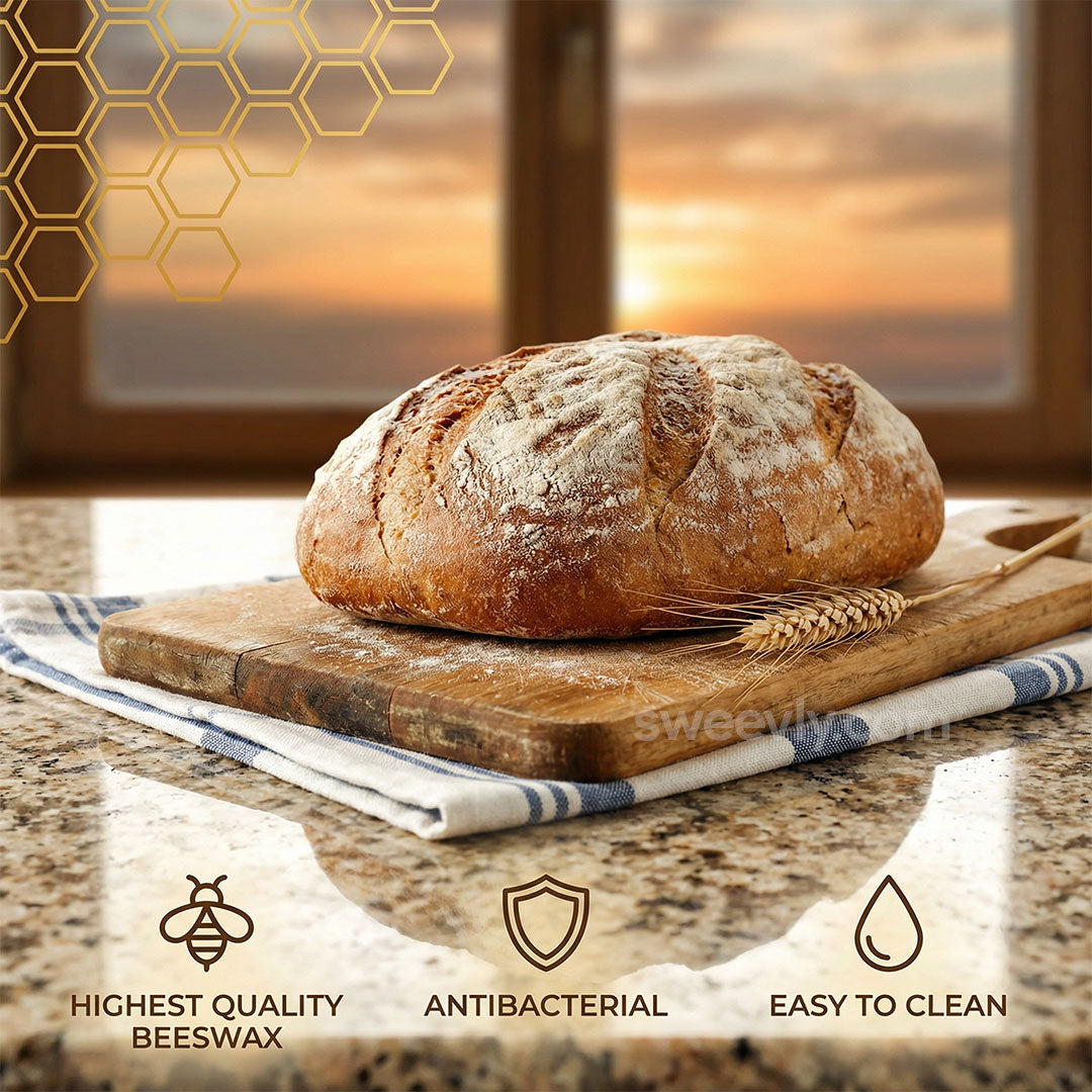 Premium 100% Cotton-Beeswax Bread Bags