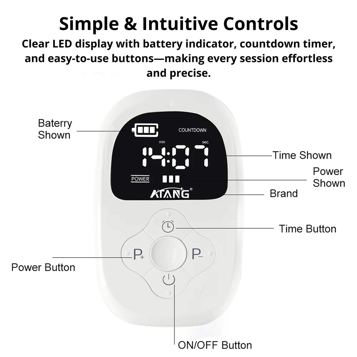 Rechargeable CES Therapy Device for Sleep & Anxiety