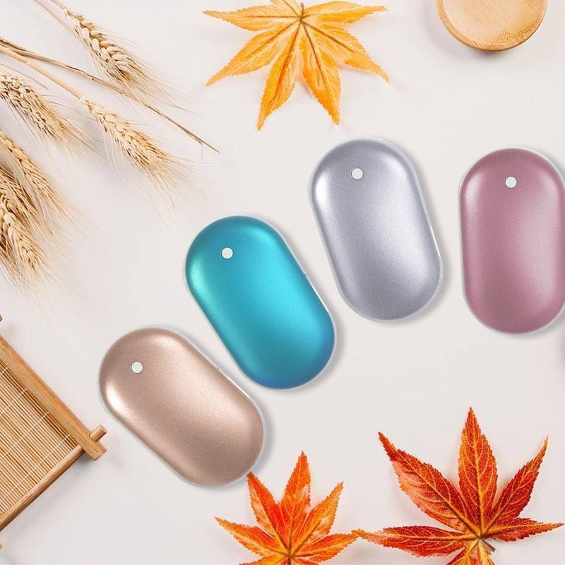 Rechargeable Hand Warmer Power Bank Quick Heat With USB-C Charging