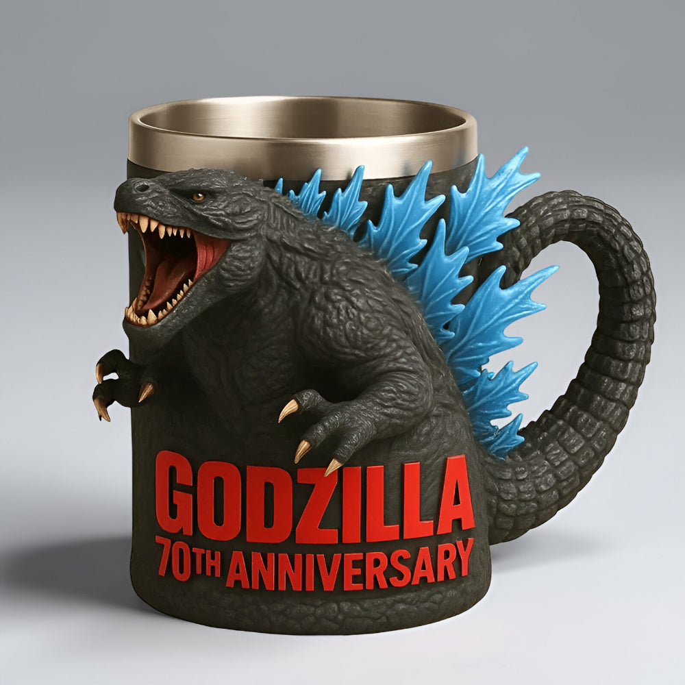Novelty 3D Monster Coffee Mug with Sculpted Design