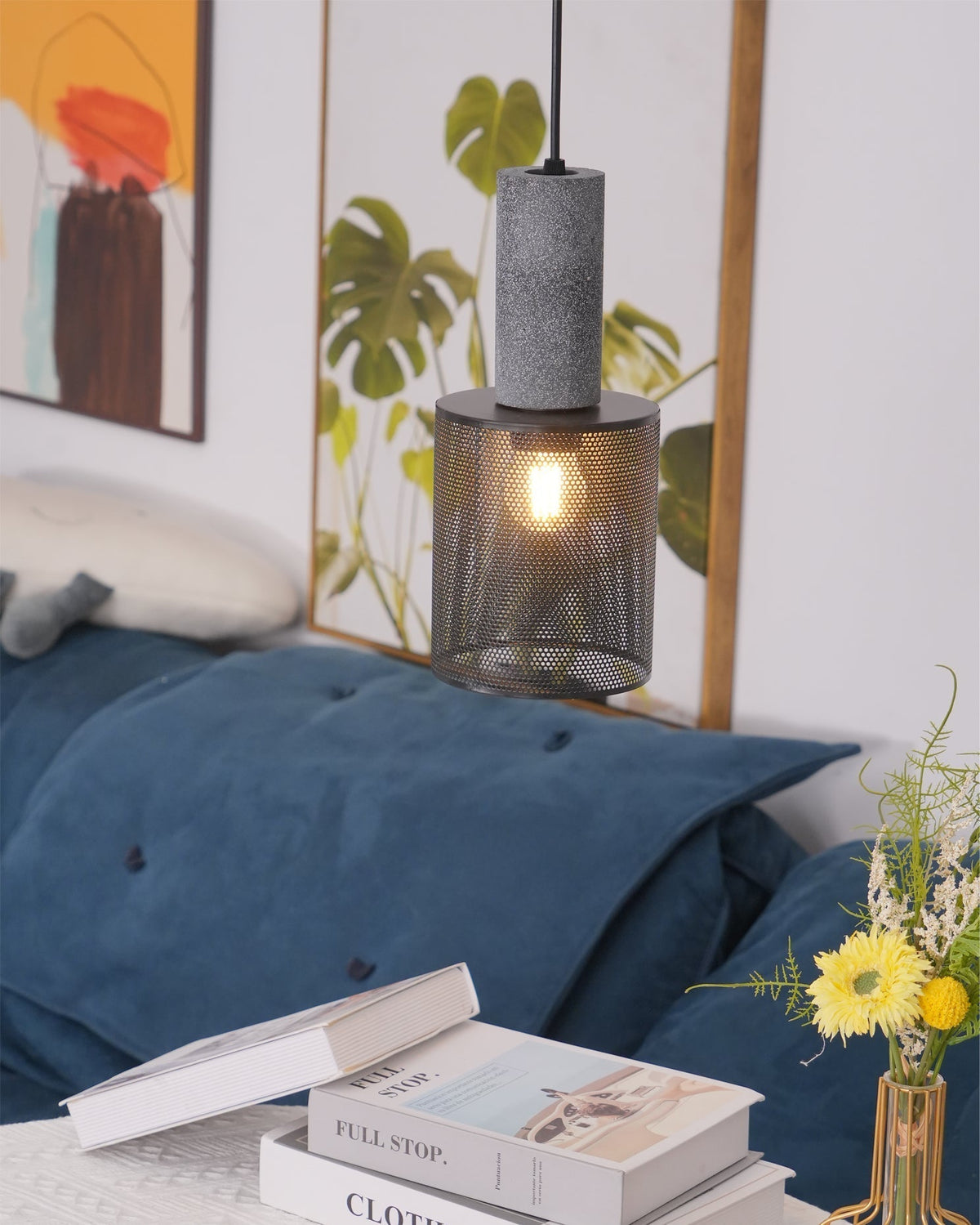 Minimalist Industrial Cylindrical Design Pendant Light