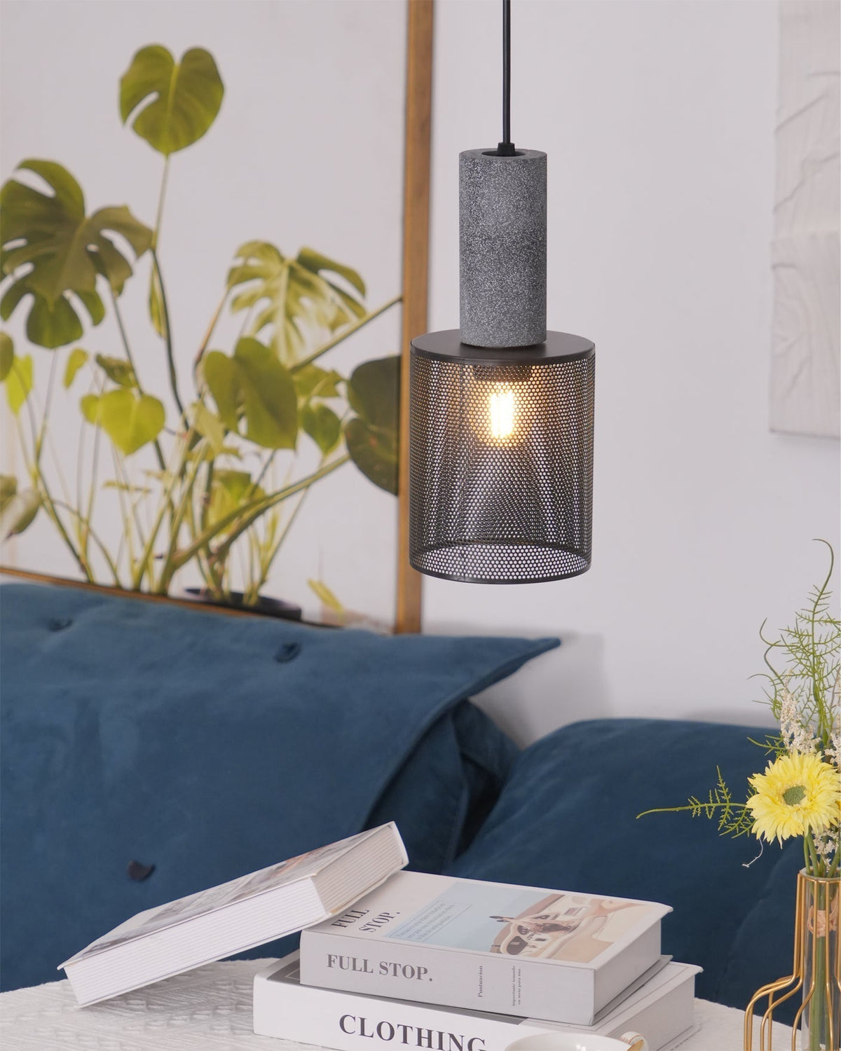 Minimalist Industrial Cylindrical Design Pendant Light